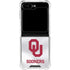 University of Oklahoma White Jersey Galaxy Z Flip6 Clear Case